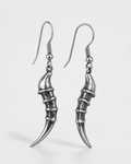 Gothic 925 Silver-Plated Bone Claw Earrings