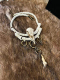 White Gothic Crow Relic Necklace