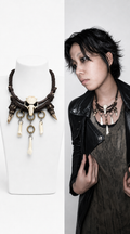 Tribal Resin Horse-Tooth Tassel Necklace | Strange Rope