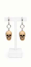 Full Skull Drop Earrings
