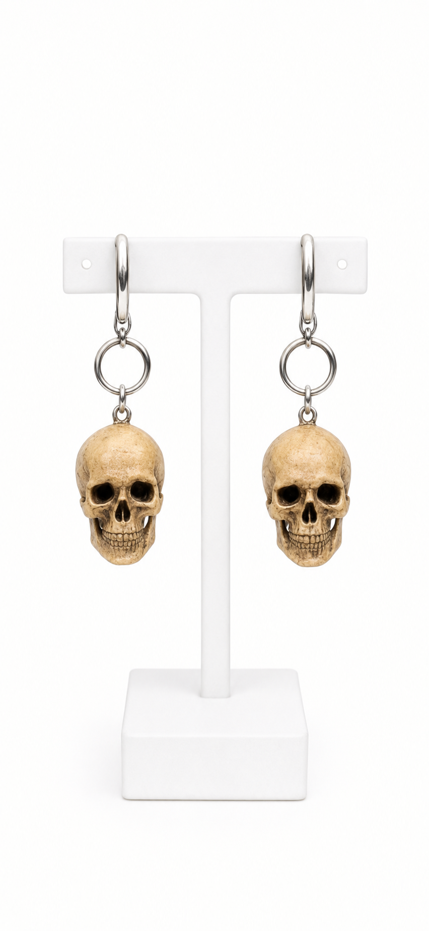 Full Skull Drop Earrings